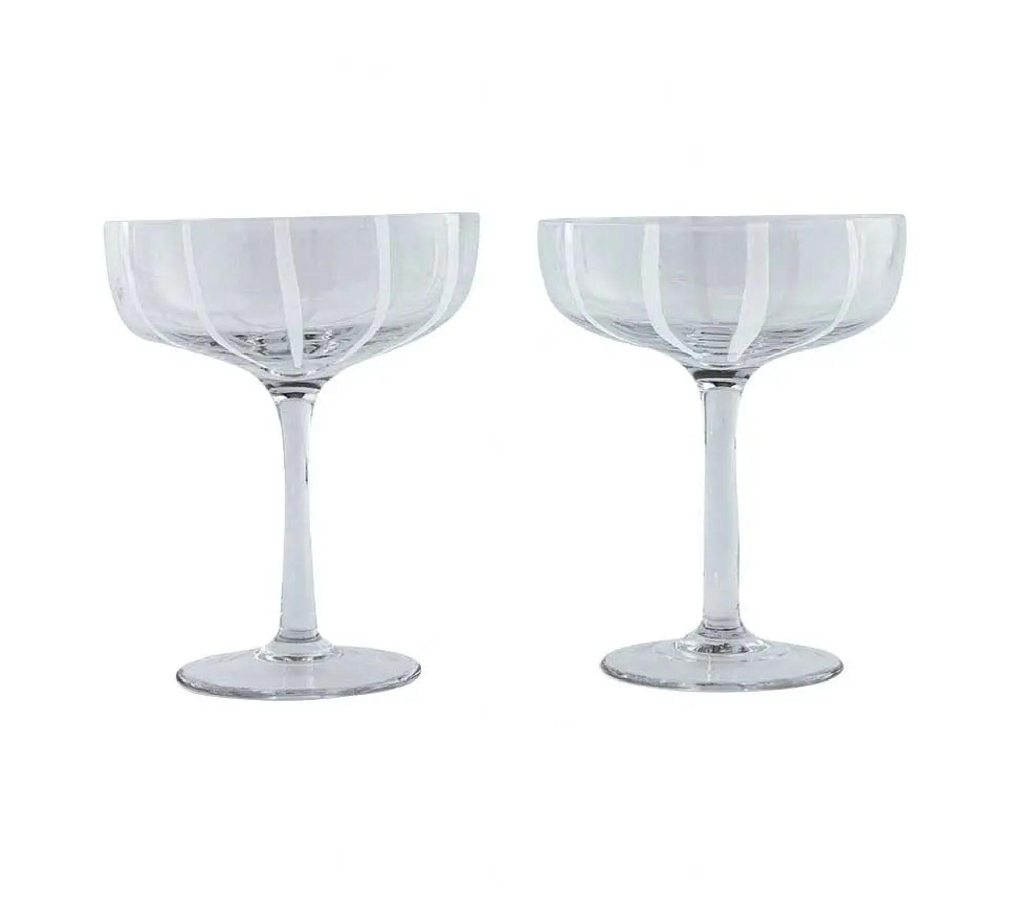 2x Mizu Coup Glas Transparent 0