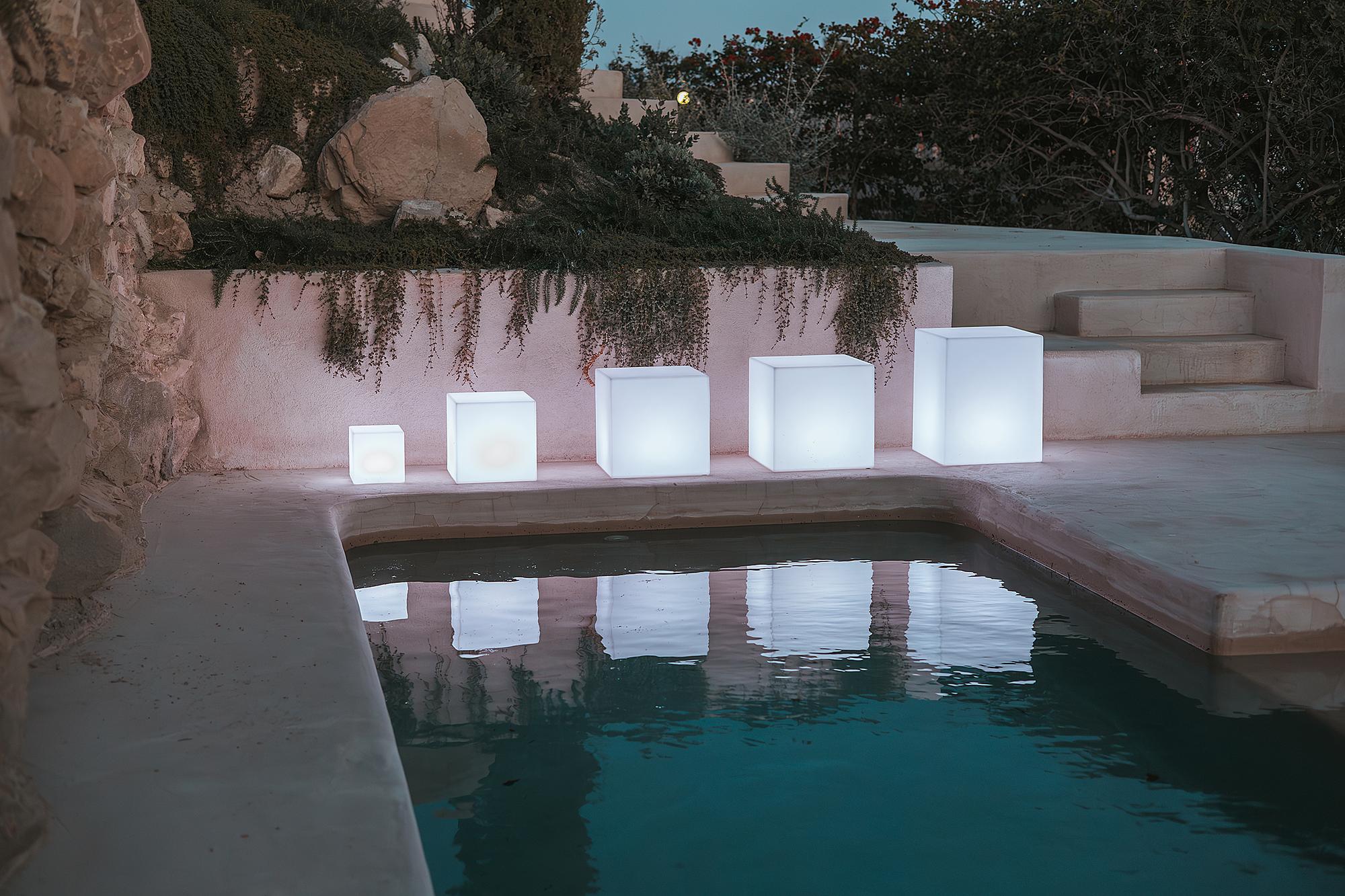 Cuby Typ A Solarwegeleuchte Weiß 43x43 cm 3