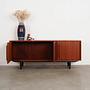 Teak sideboard brown 1960s 2