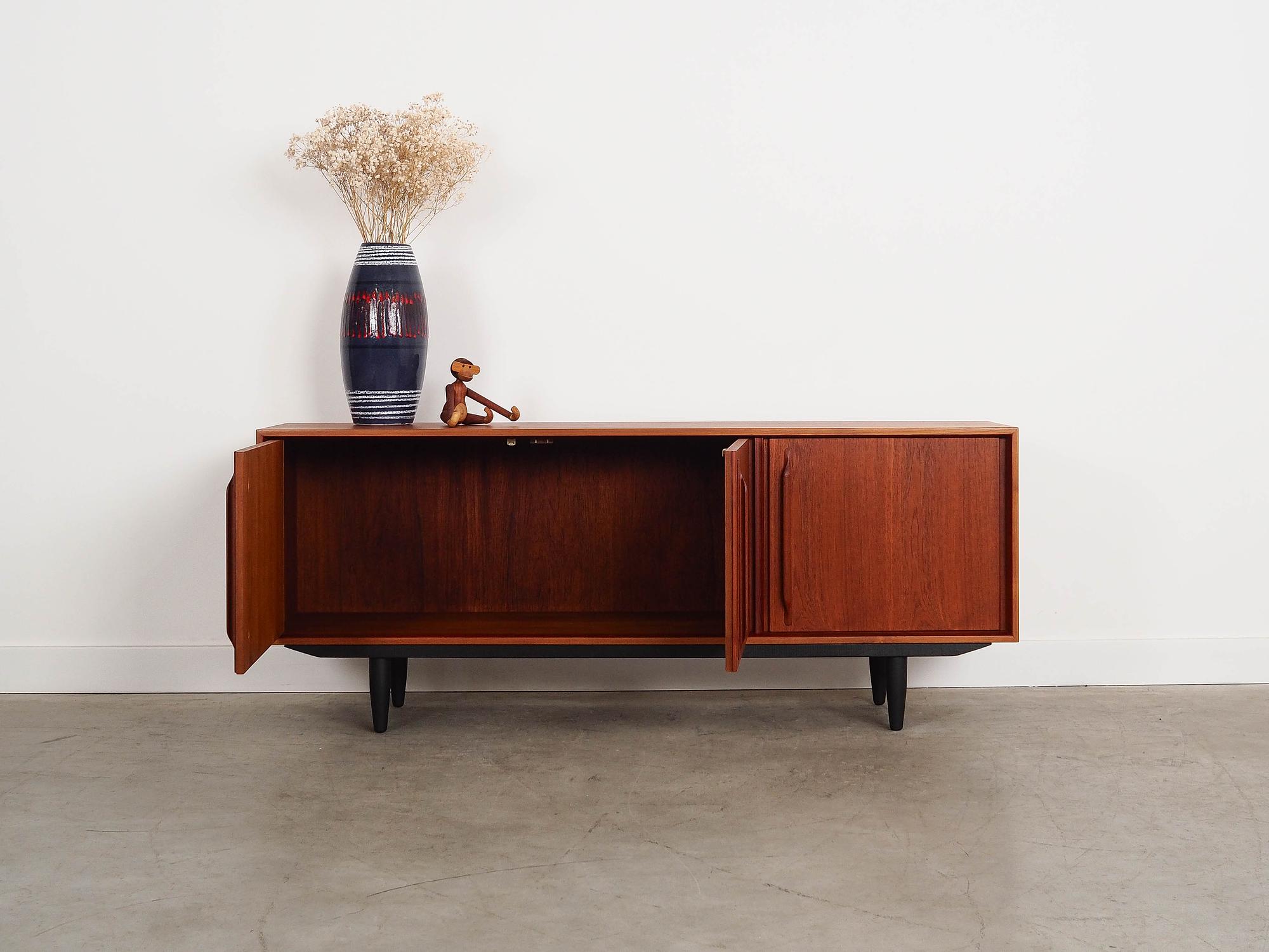 Teak sideboard brown 1960s 2