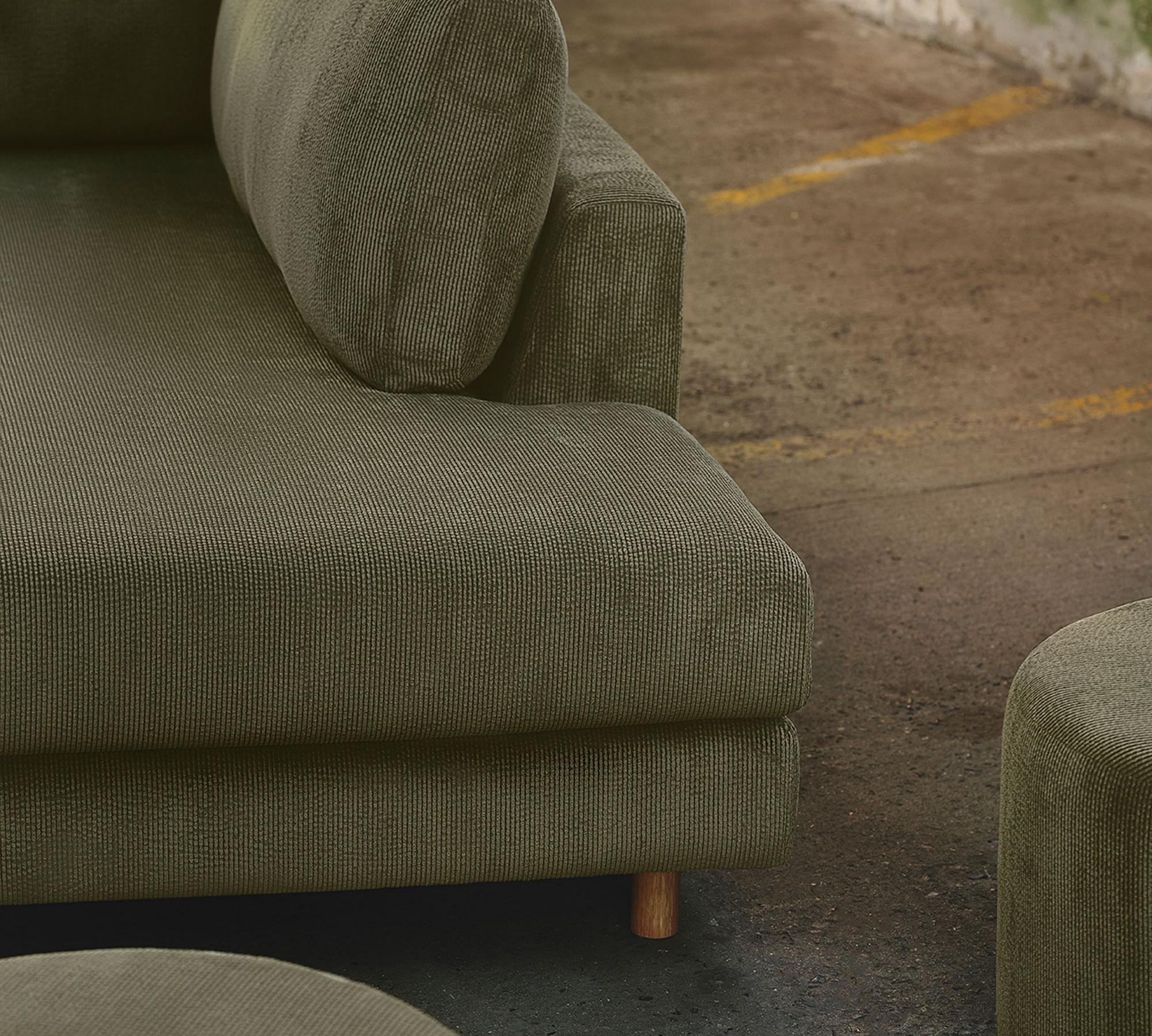 Douglas Sofa Récamiere Rechts Free Sage Kordstoff 5