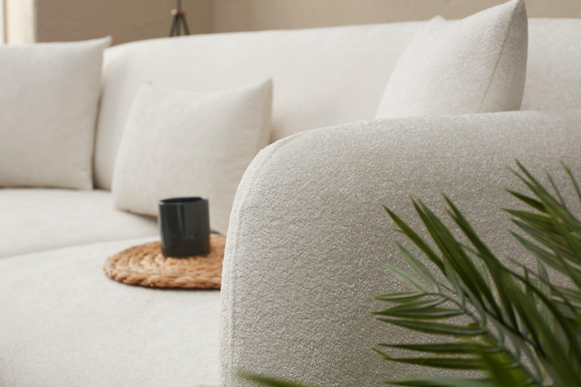 Simena Sofa 3-Sitzer Creme 3