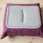 Togo Sessel und Ottoman Set Textil Aubergine 8