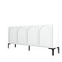 Lyon 79 Console Wood Veneer White Black 6