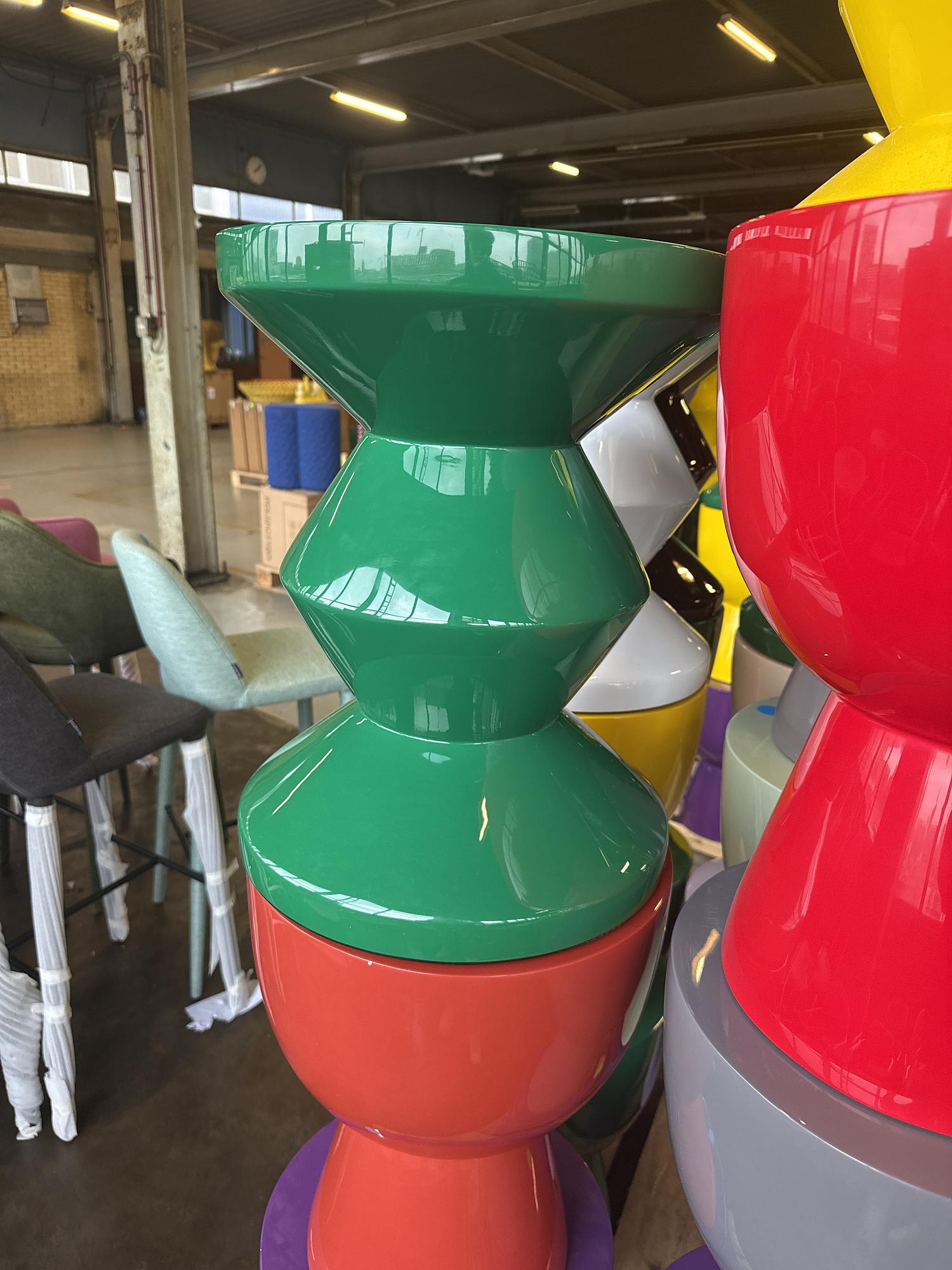 Zig Zag Hocker Grün 2