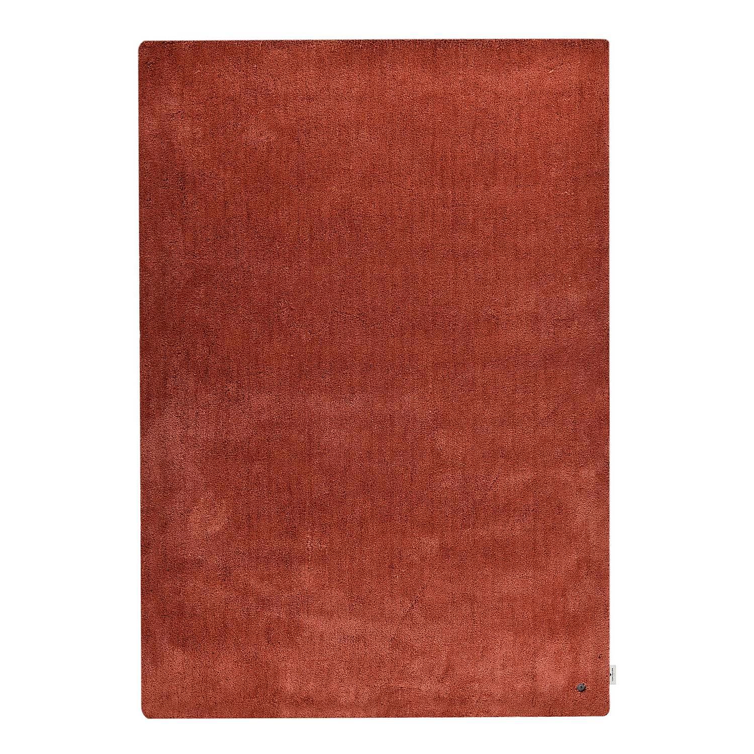 High-pile rug Cozy Uni Rust brown 0
