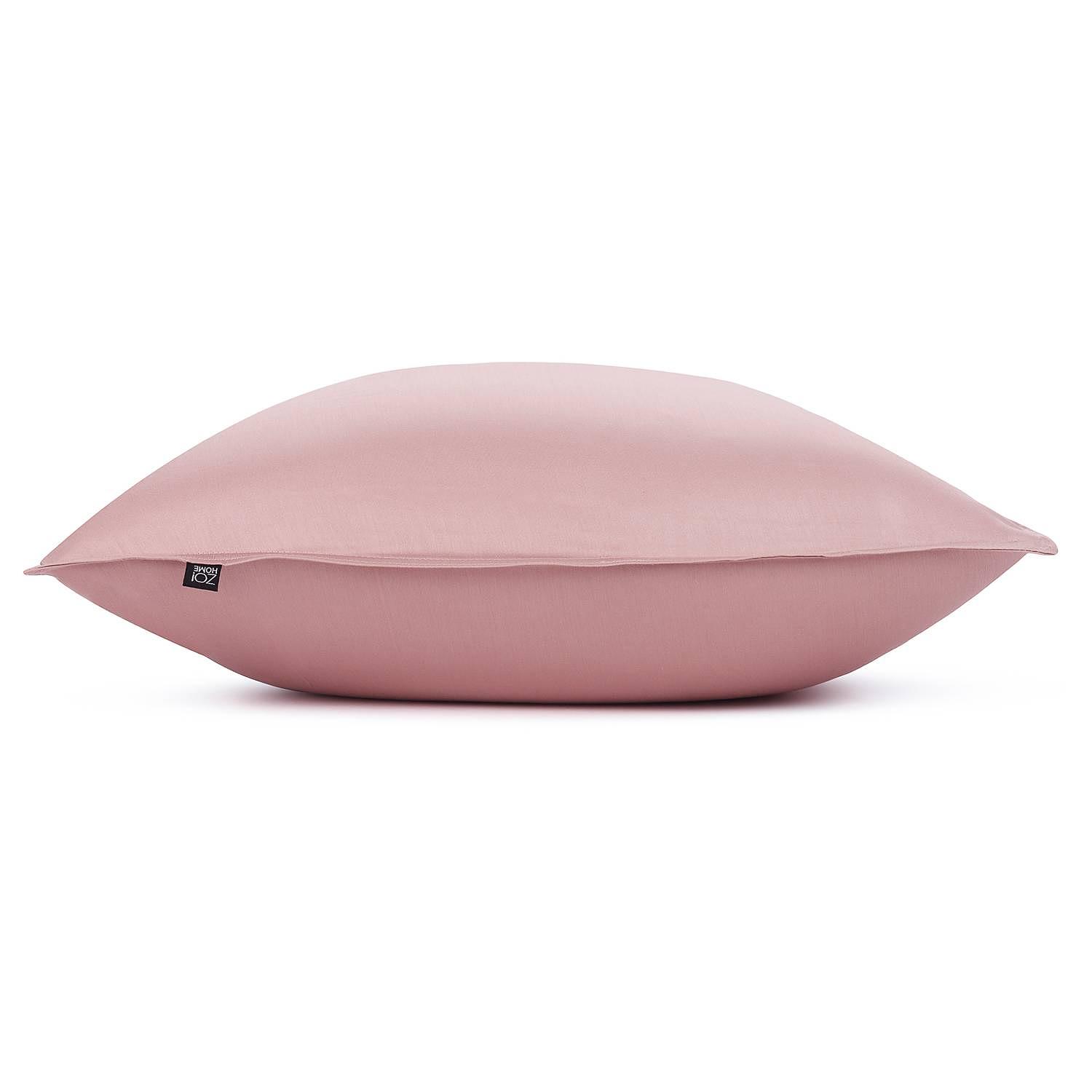 2x Satinado II Kissenbezug Baumwolle Satin Rosa 50 x 50 cm 0