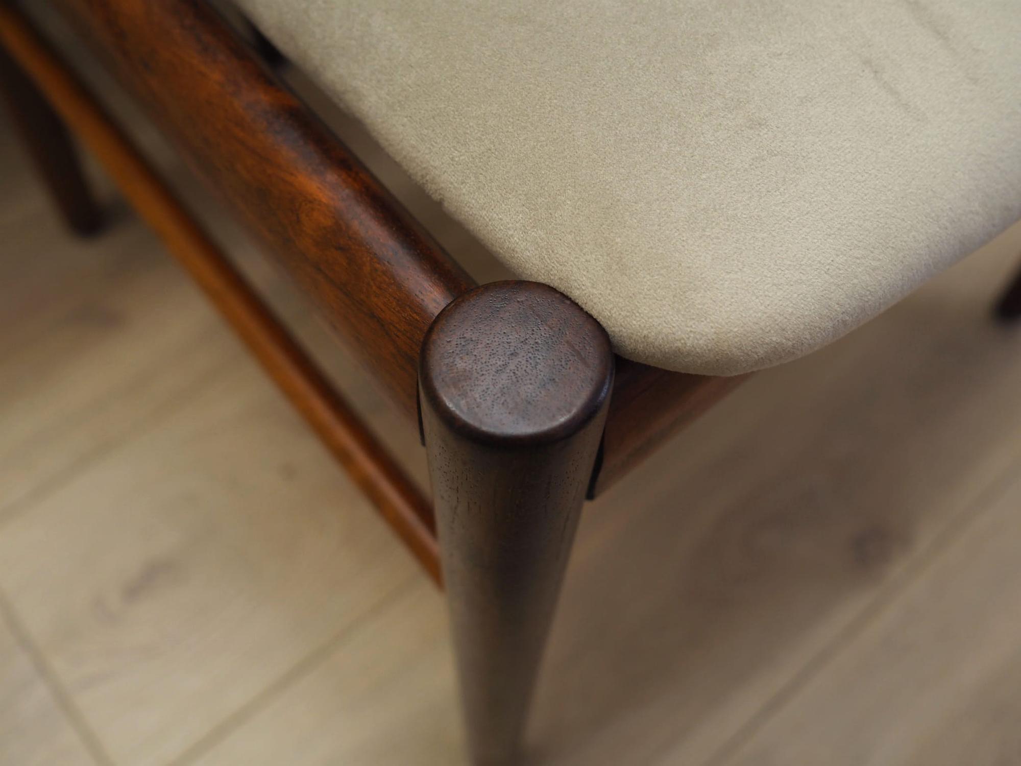 Sechser-Set Mahogany Stühle 1970 Jahre 4