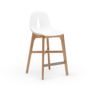 Gotham W SG-65 Bar Stool Plastic Wood White 0