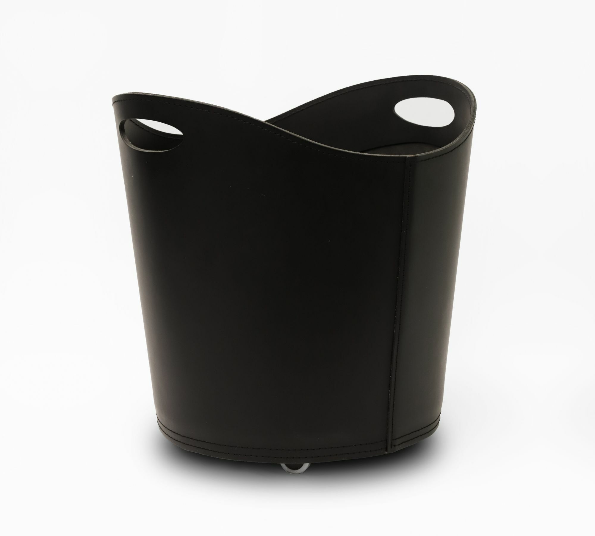 Kio Vase Leather Black 0
