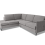 Ecksofa Novato mit Dauerschlaffunktion Textil Grau 0