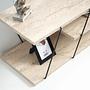 Canaz Lowboard Holz Travertine Schwarz 3