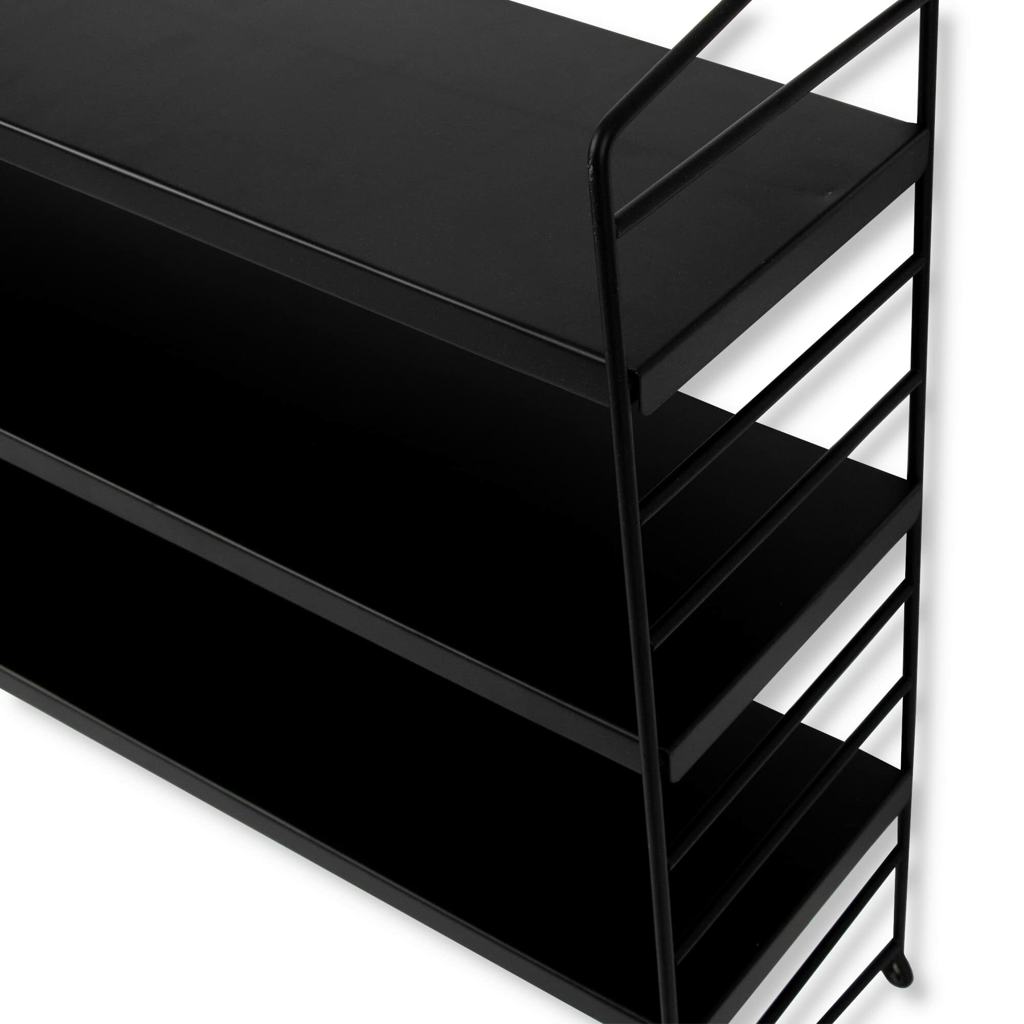 Modulares Wandregal Stahl Schwarz 3