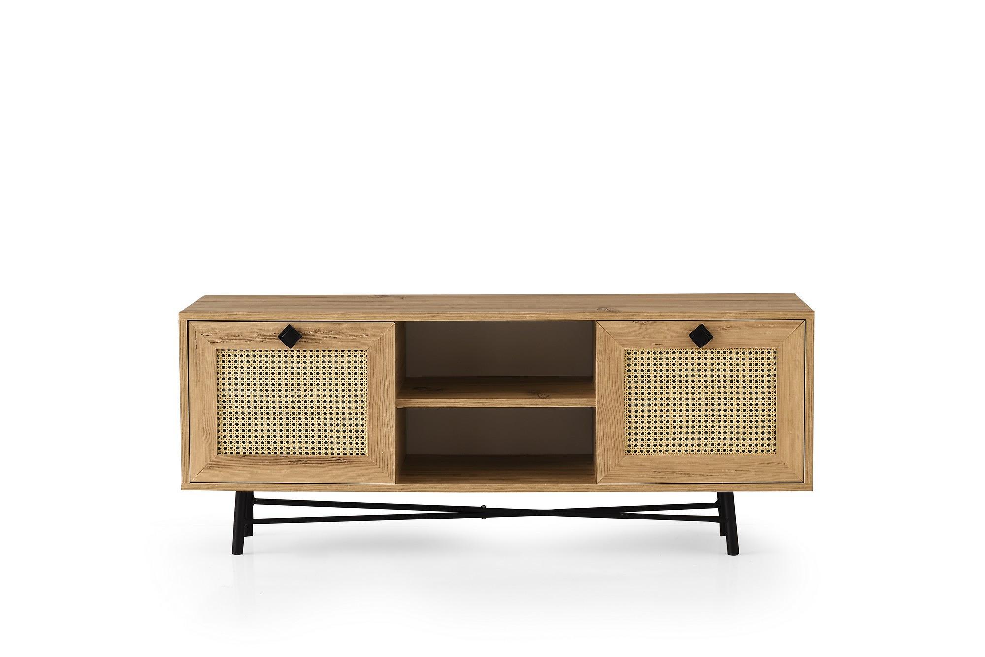 Begonya 140 Lowboard Wood Veneer Black 0