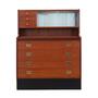 Vintage Secretary Teak Brown 1970s 0