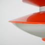 Hanging lamp Metal Orange 1970s 12