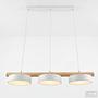 Pendant Lamp Clyro 3-Light Solid Pine White 3