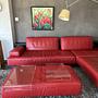 Corner Sofa Dono Leather Red 3