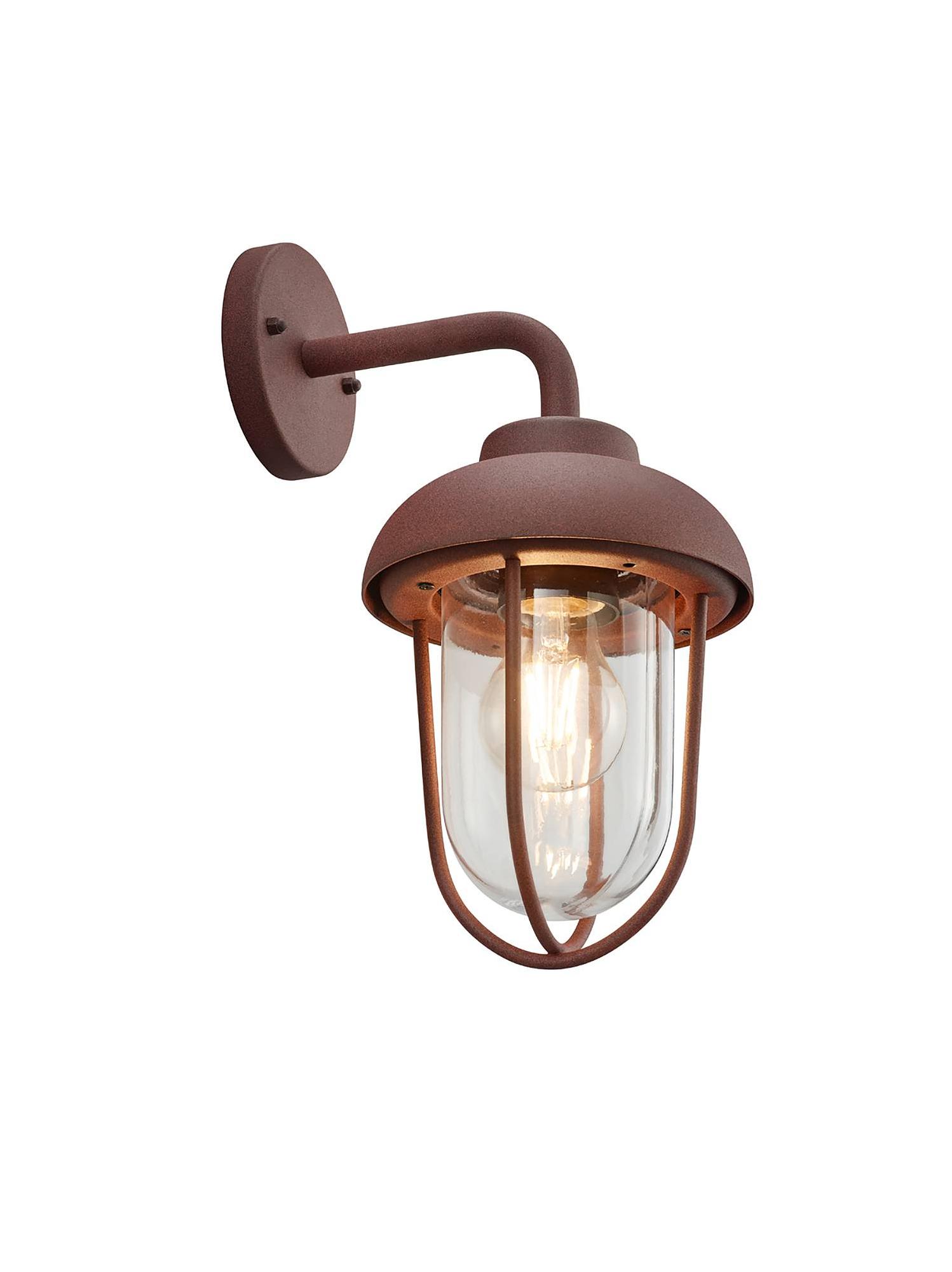 Duero wall light clear glass aluminum 1-light 1