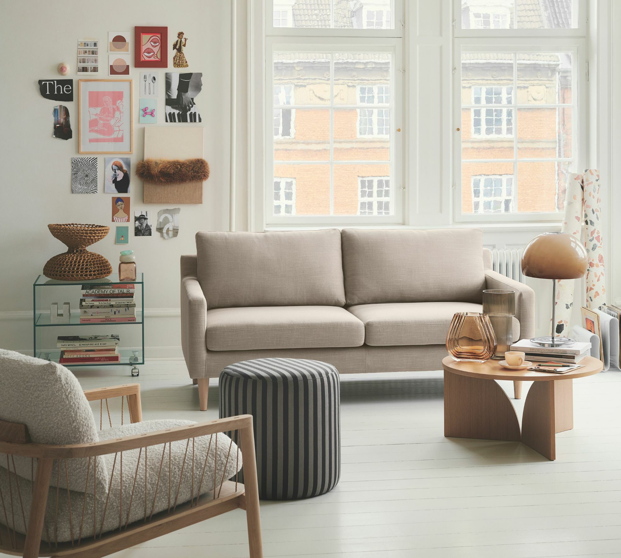 Astha Sofa 2-Sitzer Agnes Brown 2