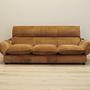 Sofa Velours Braun 1970er Jahre 1