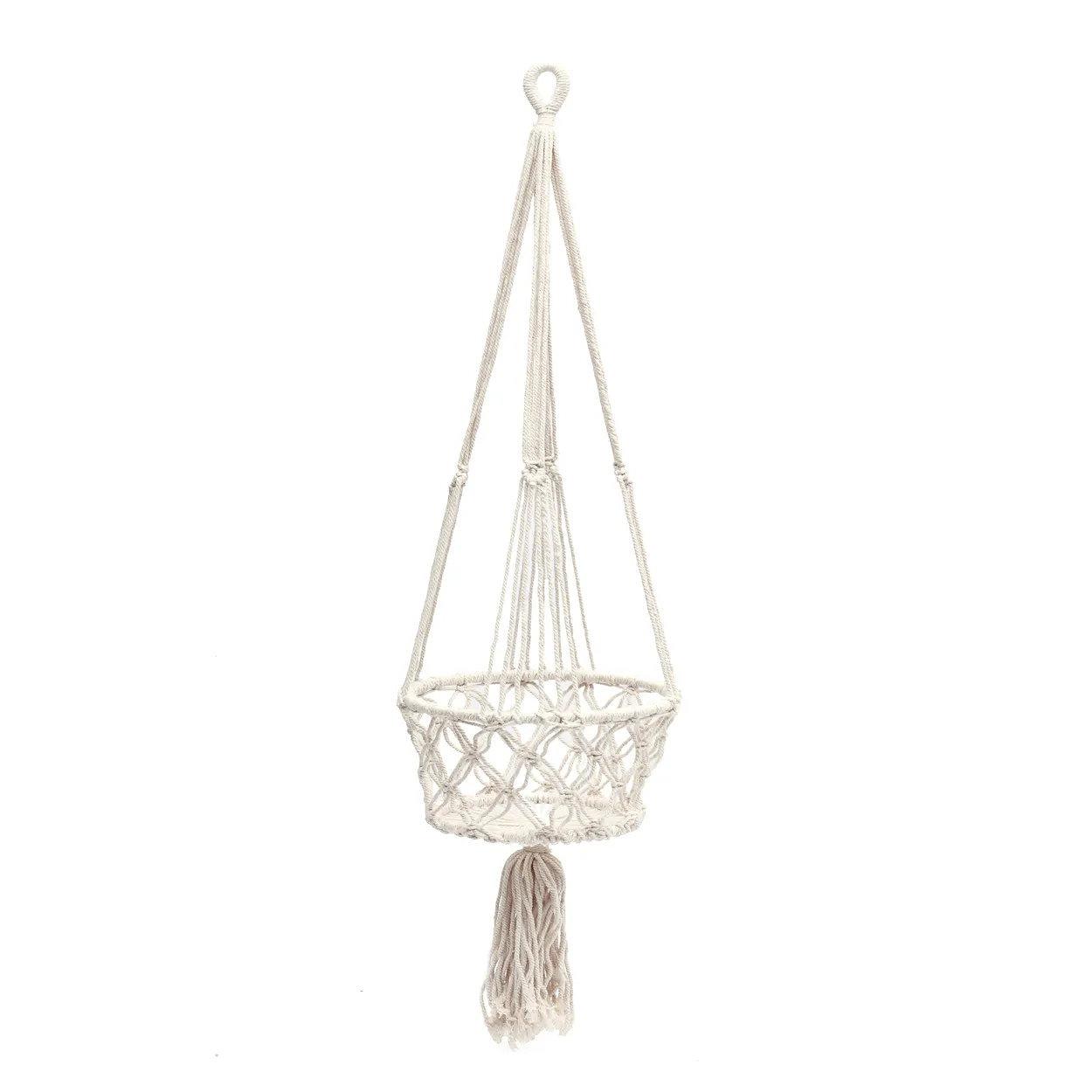 Macramé Plant Hanger White 0