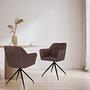 ELVERUM SPU Dining chair Faux leather Dark brown 1