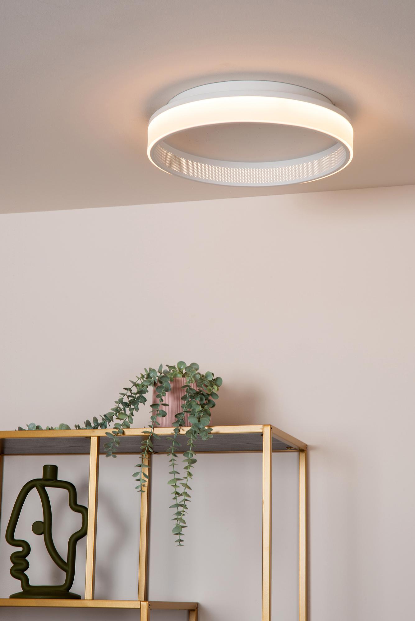 LED Deckenleuchte Estreja Stahl Weiß 4