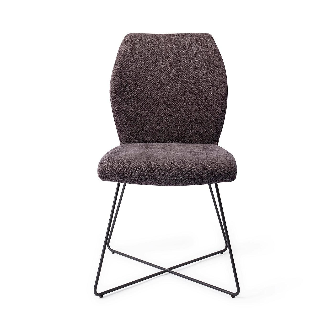 Ikata Dining chair Cross Almost Black 0