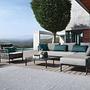Caro Garten Lounge-Set Anthrazit Blau 8