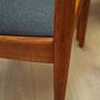 6x Vintage Stuhl Teakholz Textil Braun 1970er Jahre 11