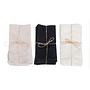 4x Serviette Leinen Beige 7