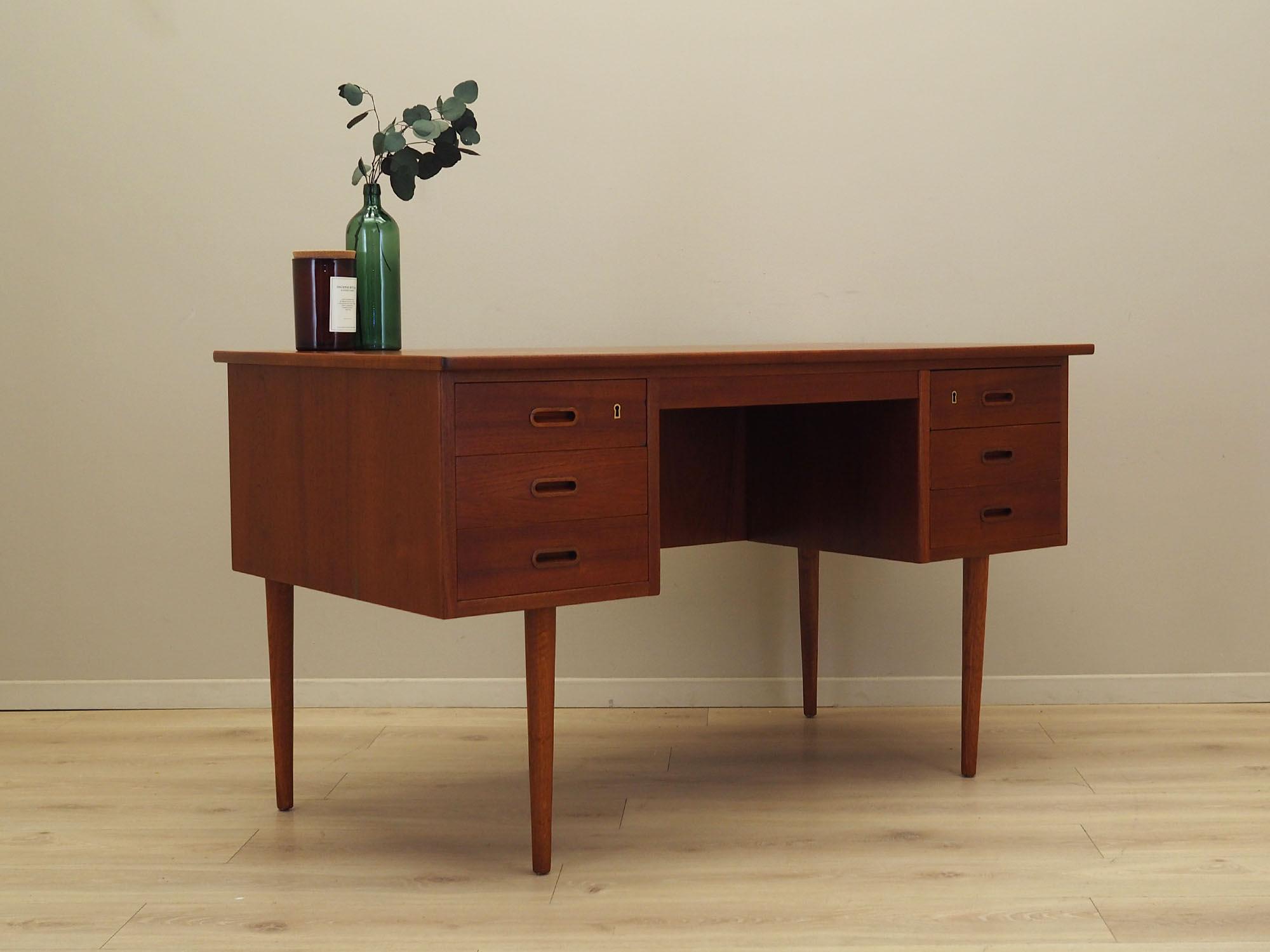 Schreibtisch Teakholz 1960er Jahre 5