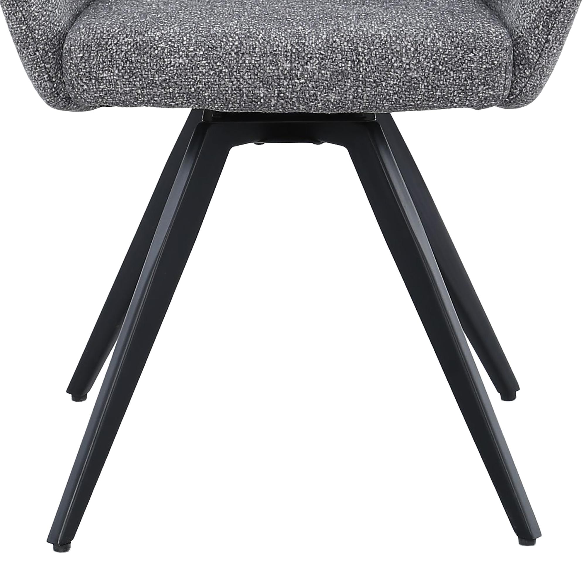 Armlehnenstuhl Cabac 2er-Set Grau 4