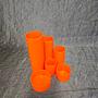 Vintage Stiftebox Kunststoff Orange 1