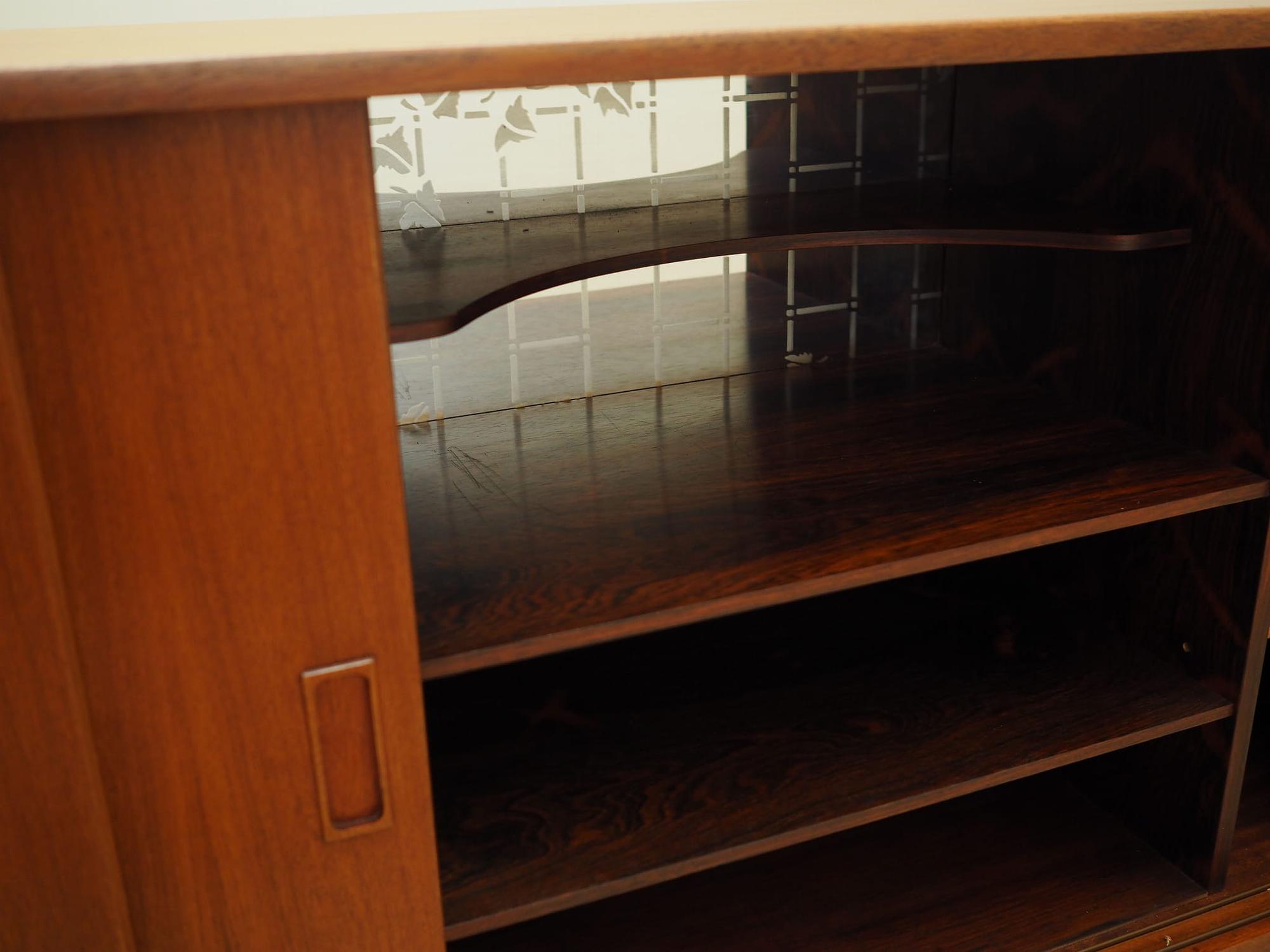 Vintage Sideboard Teakholz Braun 1970er Jahre 14