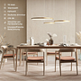 Ring-shaped LED pendant light CAECILIA Gold 2