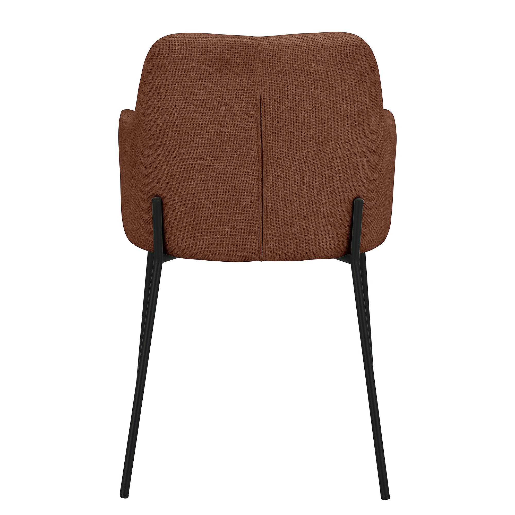 BECOLLA Armchair Set of 2 Rust Brown 4