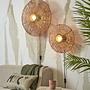Zanzibar Wandleuchte Rattan Beige 3