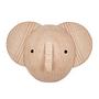 Elefant Haken Mini Holz Natural 0