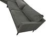 Astha Sofa Récamiere Links Danny Steel Grey 2