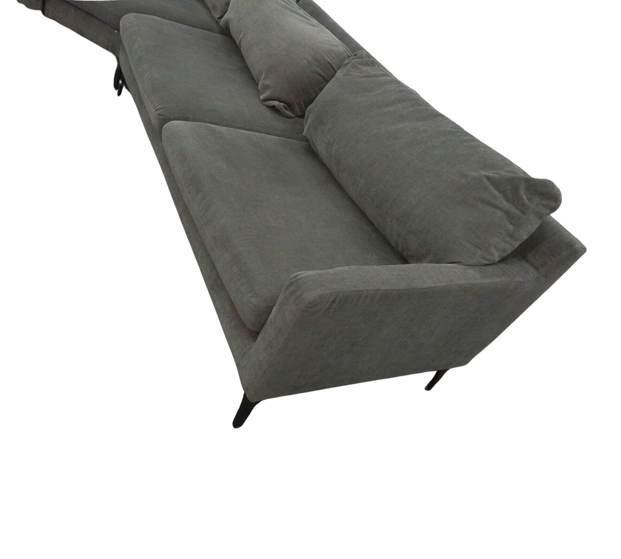 Astha Sofa Récamiere Links Danny Steel Grey 2