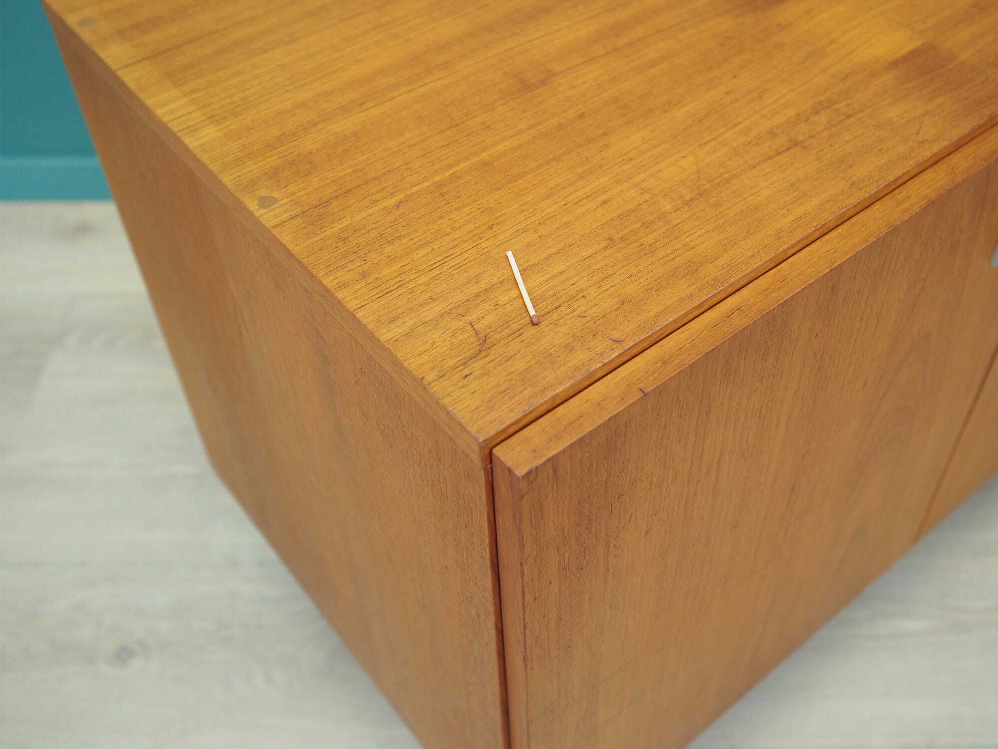 Vintage Schrank Teakholz Braun 1970er Jahre 6