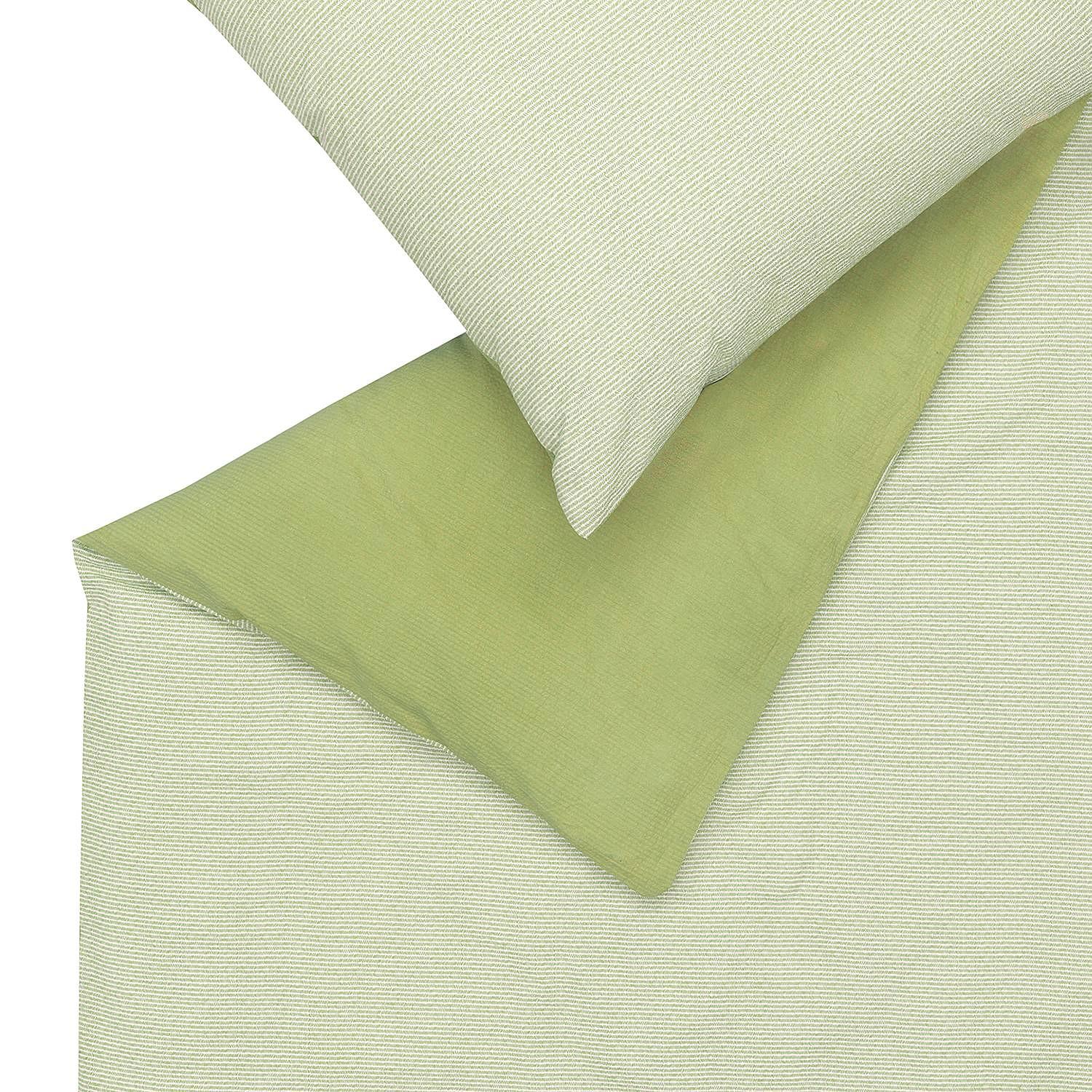Bed linen set Caja Cotton Seersucker Green 155 x 220 cm 3