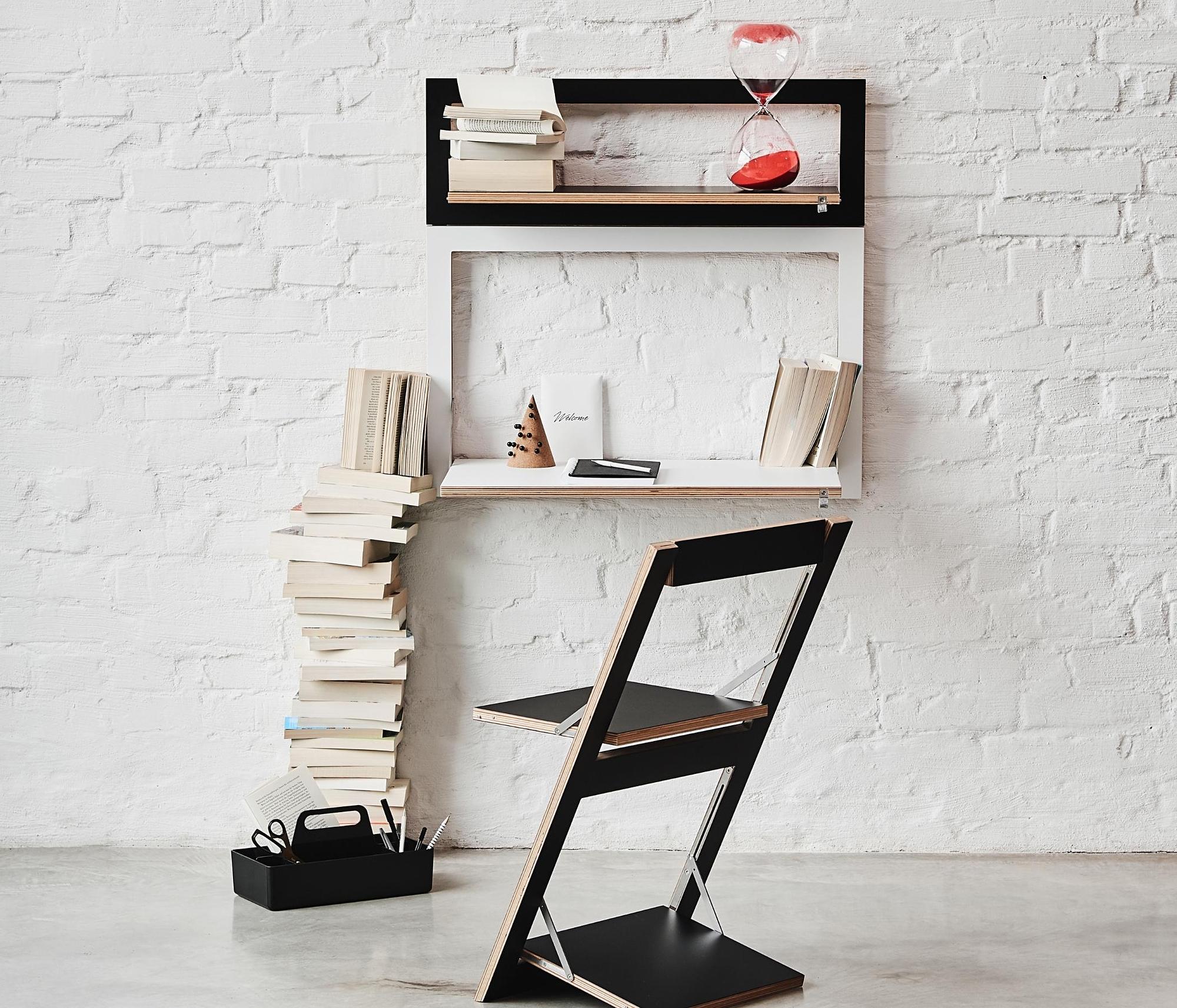 Fläpps Secretary Wood Black 80 x 50 cm 3