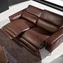 3 seater relaxation sofa in brown leather 6117 5