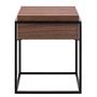 Beistelltisch Rizzo Metall Walnuss Schwarz 4