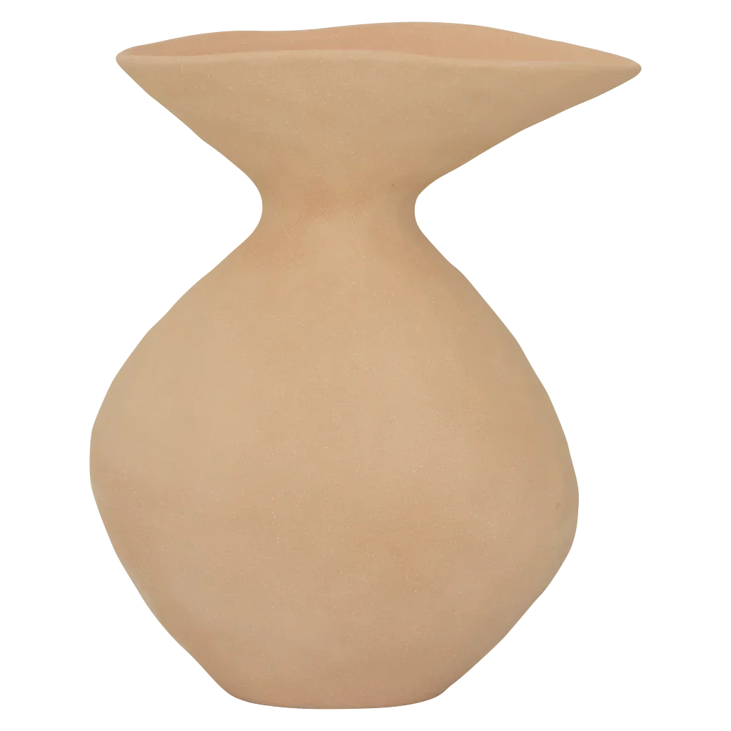 Flow Vase Ceramic Beige 0
