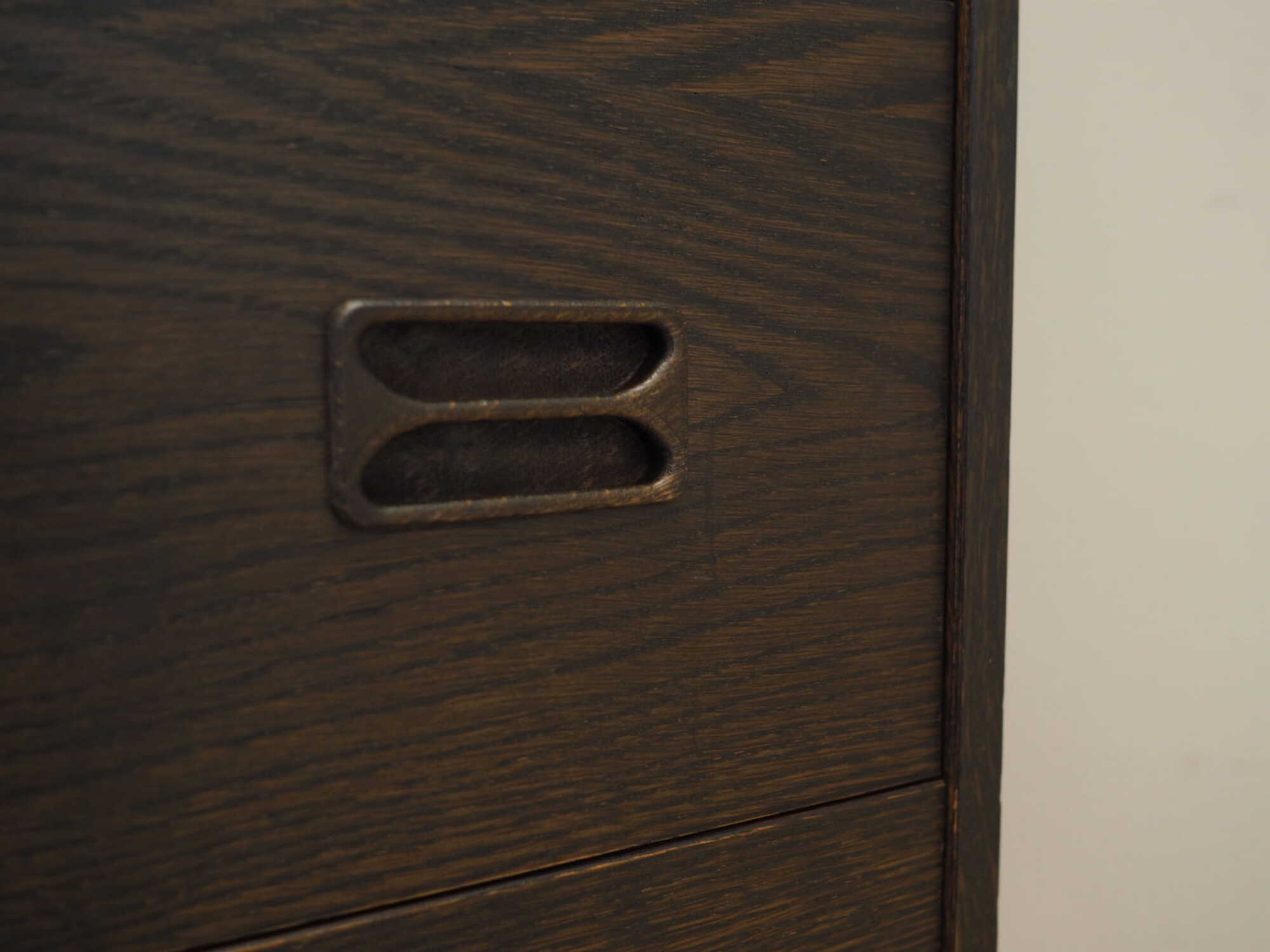 Vintage chest of drawers Oak wood Brown 1970s 9