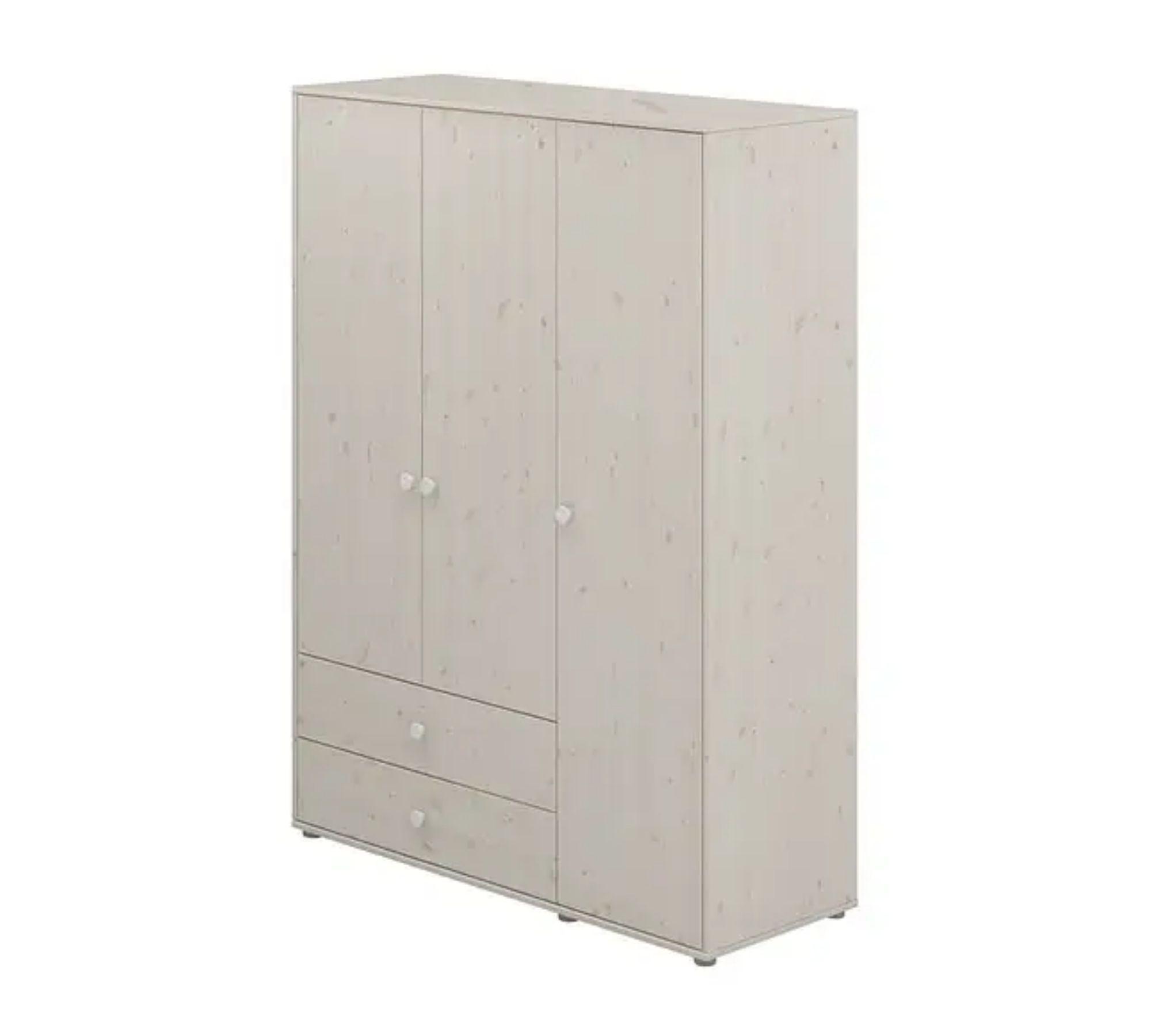 Kleiderschrank Extra Hoch Holz Weiß 7